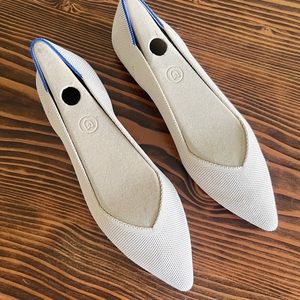 Rothy’s The Point Ecru Size 10.5 Womens Beige